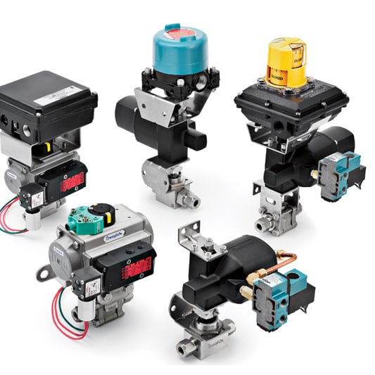 Swagelok actuated ball valves